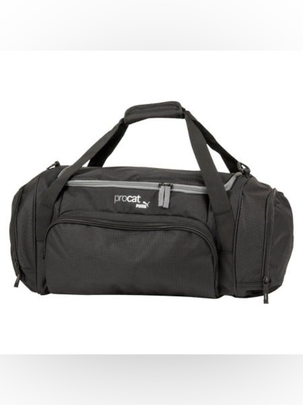 Puma ProCat Black and Gray Men’s Duffel Bag